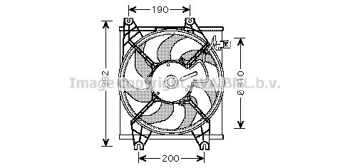 AVA QUALITY COOLING ventiliatorius, radiatoriaus HY7524